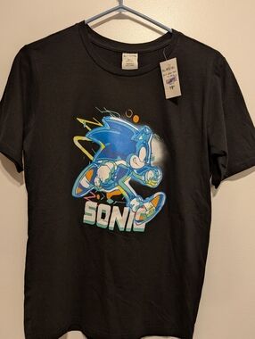 Sonic Graphic Black Kids T-Shirt